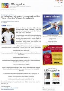 10-12-2016 LSDmagazine.it Lo chef stellato Paolo Cappuccio presenta il suo libro "Carne e Foie Gras” a Tenuta Donna Lavinia